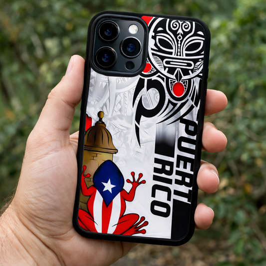 Puerto Rico Tribal Coquí Phone Case